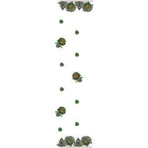 9509 Scarf Embroidery Design