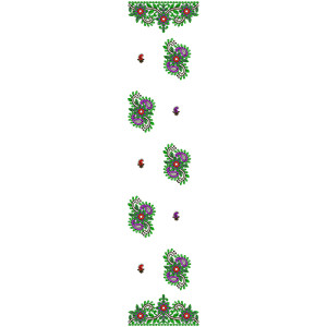 9512 Scarf Embroidery Design