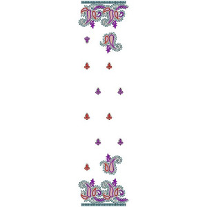 9513 Scarf Embroidery Design