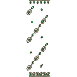 9612 Scarf Embroidery Design