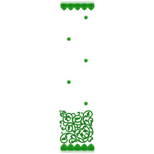 9617 Scarf Embroidery Design