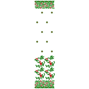 9619 Scarf Embroidery Design