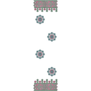 9693 Scarf Embroidery Design