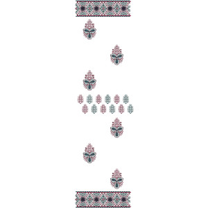 9697 Scarf Embroidery Design