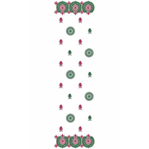 9698 Scarf Embroidery Design