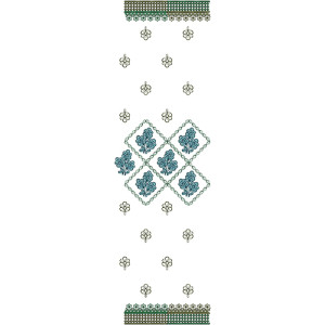 9701 Scarf Embroidery Design