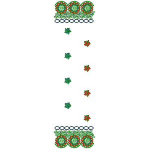 9702 Scarf Embroidery Design