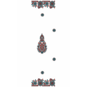 9865 Scarf Embroidery Design