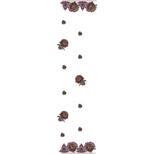 9900 Scarf Embroidery Design