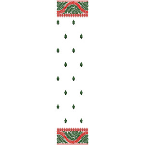 9907 Scarf Embroidery Design