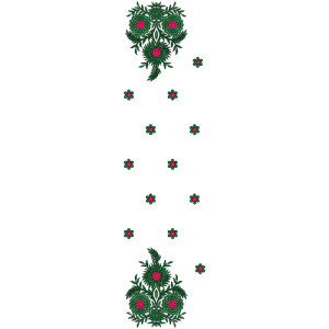 9909 Scarf Embroidery Design