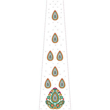 Latest Kali for Black Georgette Fabric