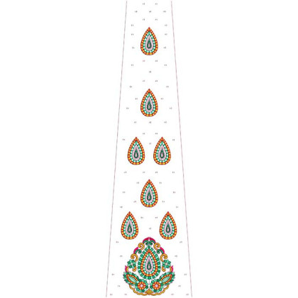 Latest Kali for Black Georgette Fabric