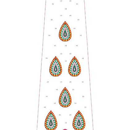 Latest Kali for Black Georgette Fabric