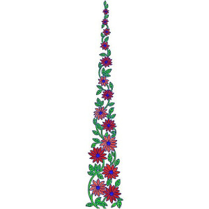 Floral Kali Embroidery Designs