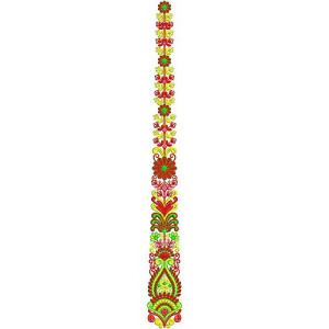 Flora kali Embroidery Design 1132