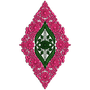 Arab Abaya Embroidery Design 12473