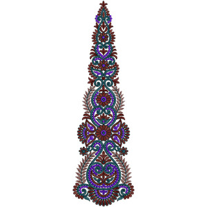 Latest Anarkali Dresses Kali Embroidery Design 14148