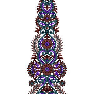 Latest Anarkali Dresses Kali Embroidery Design 14148