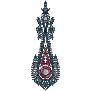 Kali Embroidery Design For Party Dresses