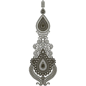 Heavy Embroidery Traditional Long Kali 14440