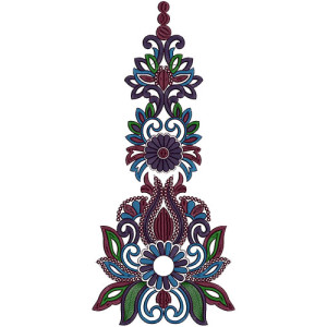 Latest Anarkali Dresses Kali Embroidery Design 14472