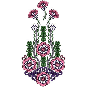 Latest Dresses Kali Embroidery Design 14650