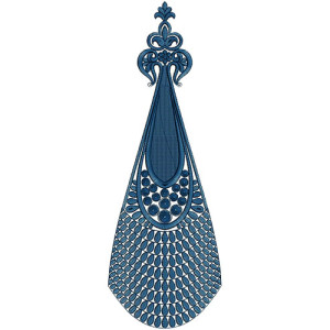 Short African Caftan Embroidery Kali Design 14659