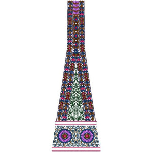 Heavy Embroidery Long Kali 14869