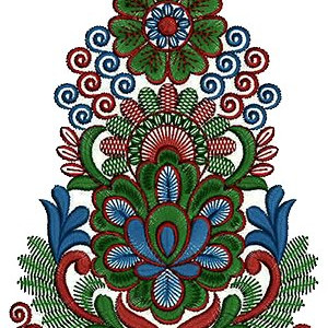 African Caftan Embroidery Kali Design 15521