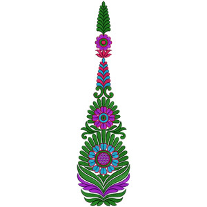 Chain Stitch Kali Embroidery Design 15697