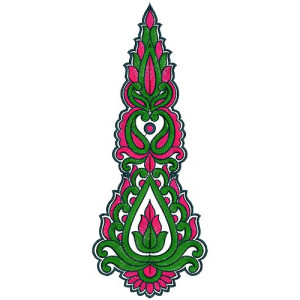 Short African Caftan Embroidery Kali Design 15698