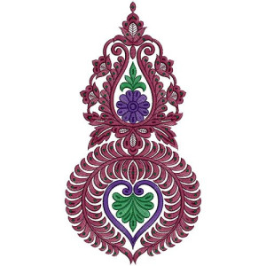 Sequins Kali Dress Embroidery Design 15904