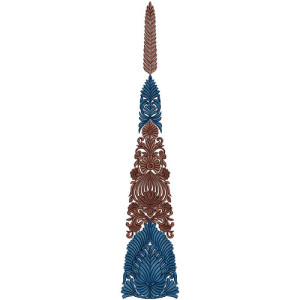 Ivory Heavy Long Anarkali Design 15979