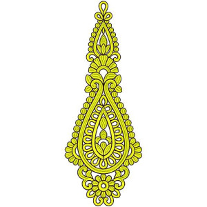 Angels Fabric Kali Dress Embroidery Design 16674