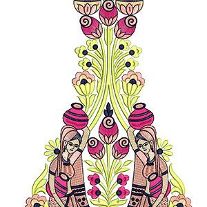 Lehanga Choli Kali Embroidery Design 16843