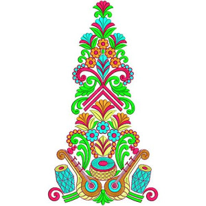 Wedding Lehenga Embroidery Design 16844