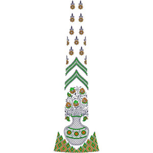 Bridal Choli Cording Embroidery Design 16865