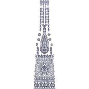 Indian Suits Embroidery Kali Design 16866