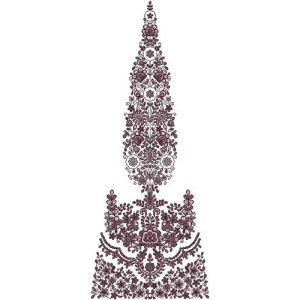 Cording Dress Embroidery Kali Design 16883