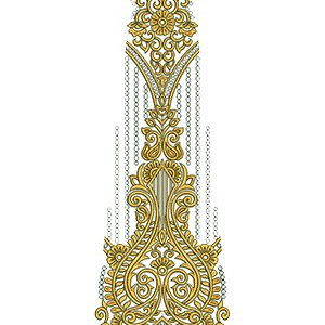 Embroidery Work Kali Design 16885