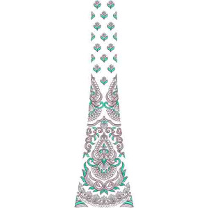 Party Anarkali Embroidery Kali Cording Design