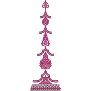 Bollywood Women's Clothing Embroidery Kali Design