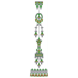 Foliage Spiral Kali Embroidery Design 24501