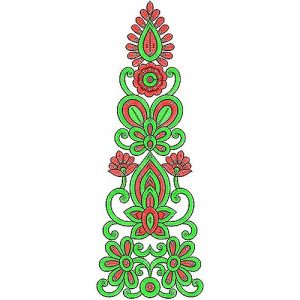 Modern Baju Kurung Embroidery Design