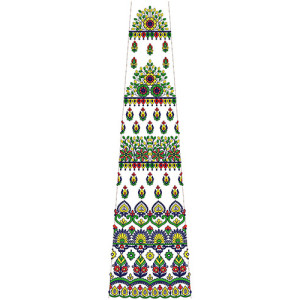 Designer Indian Lehenga Kali Embroidery Design 30007