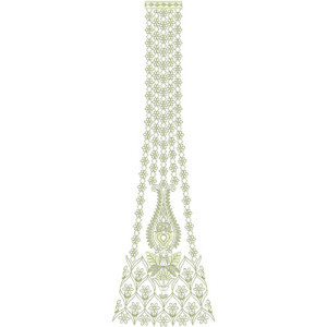 Cording Rhinestone Handwork Ghagara 30072