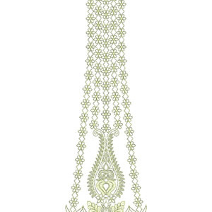 Cording Rhinestone Handwork Ghagara 30072