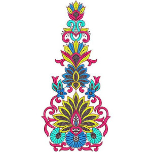 Sequins Kali Dress Embroidery Design