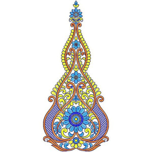 Designer Ballroom Dress Embroidery Design